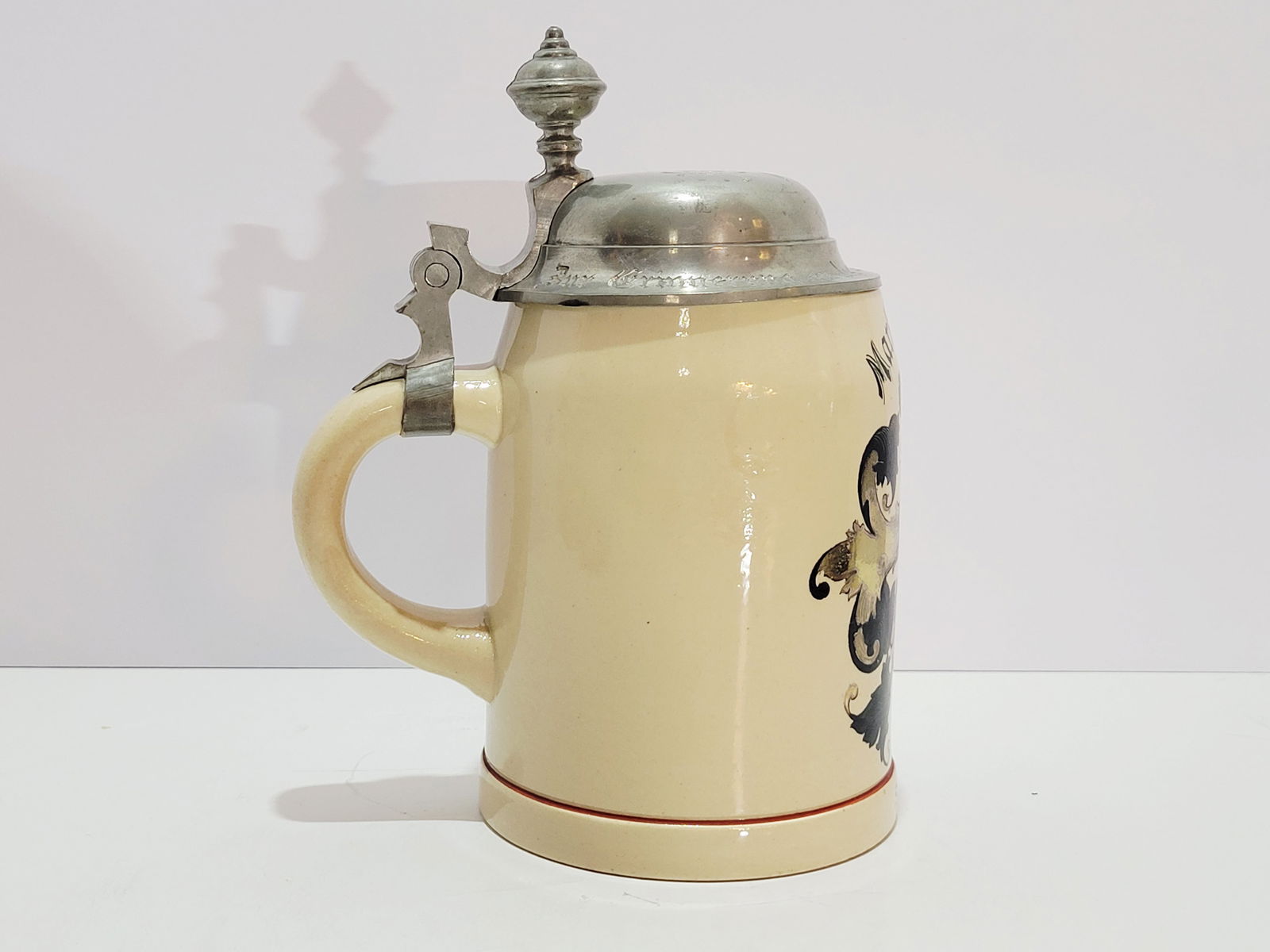 Pottery Stein, German Beer Stein, Student Association Stein - 2