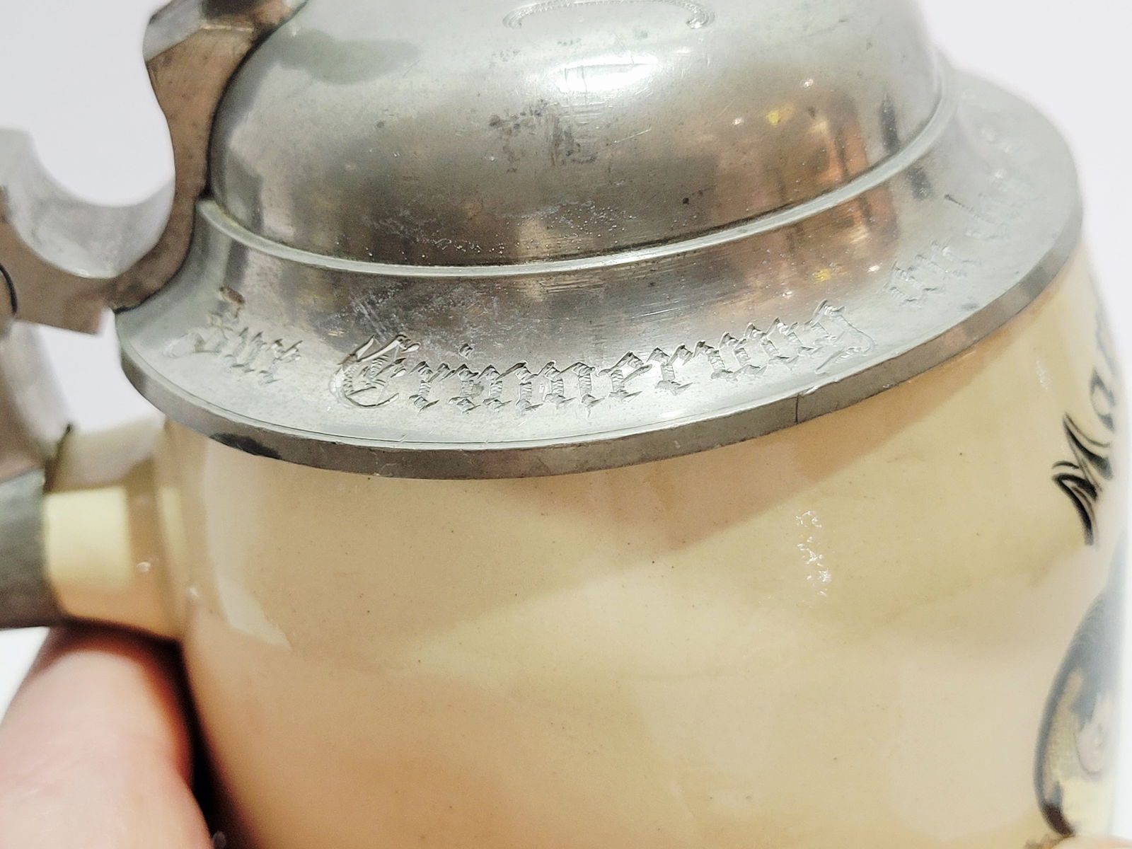 Pottery Stein, German Beer Stein, Student Association Stein - 9