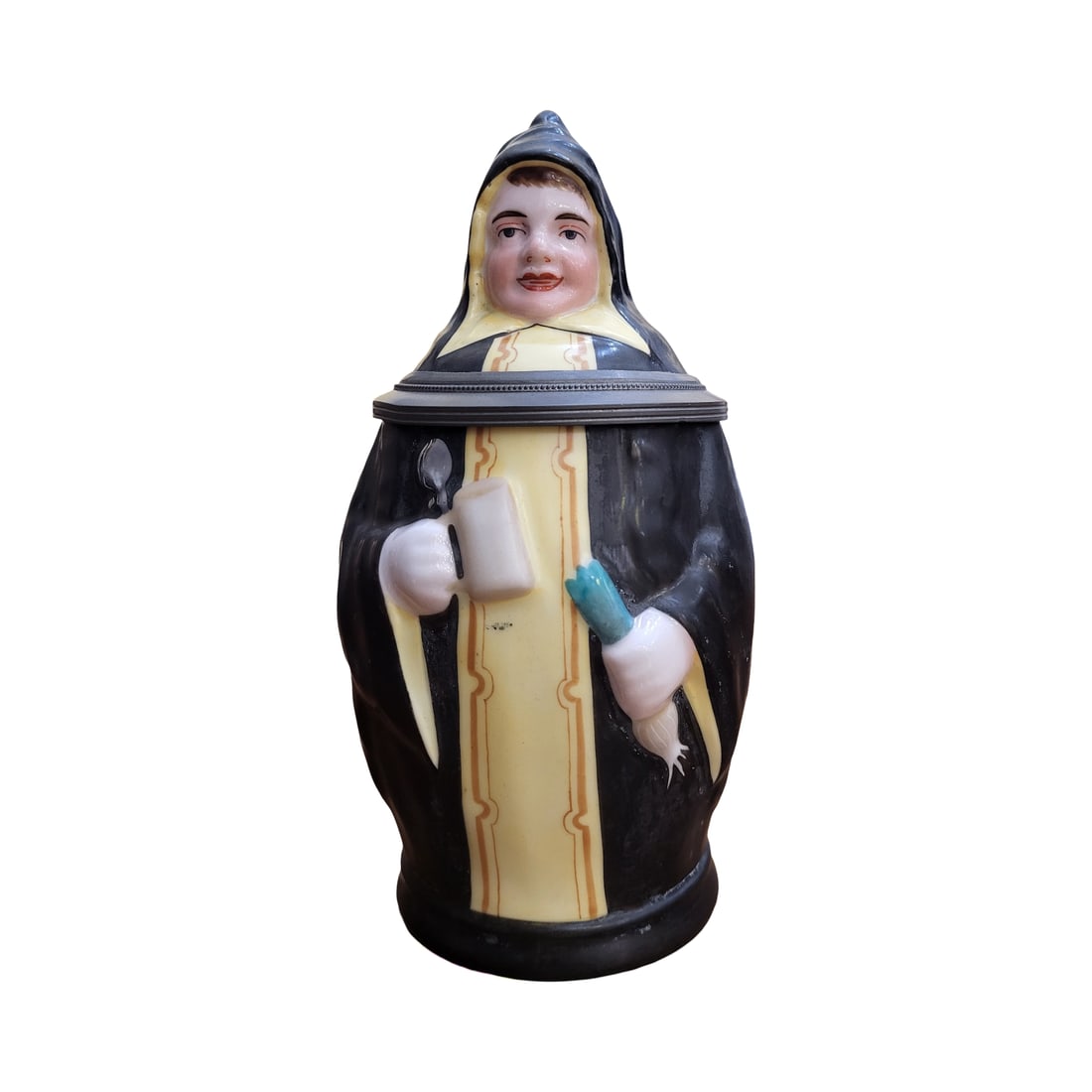 Amburg Stein, German Character Stein, The Nun Stein (1 of 9)