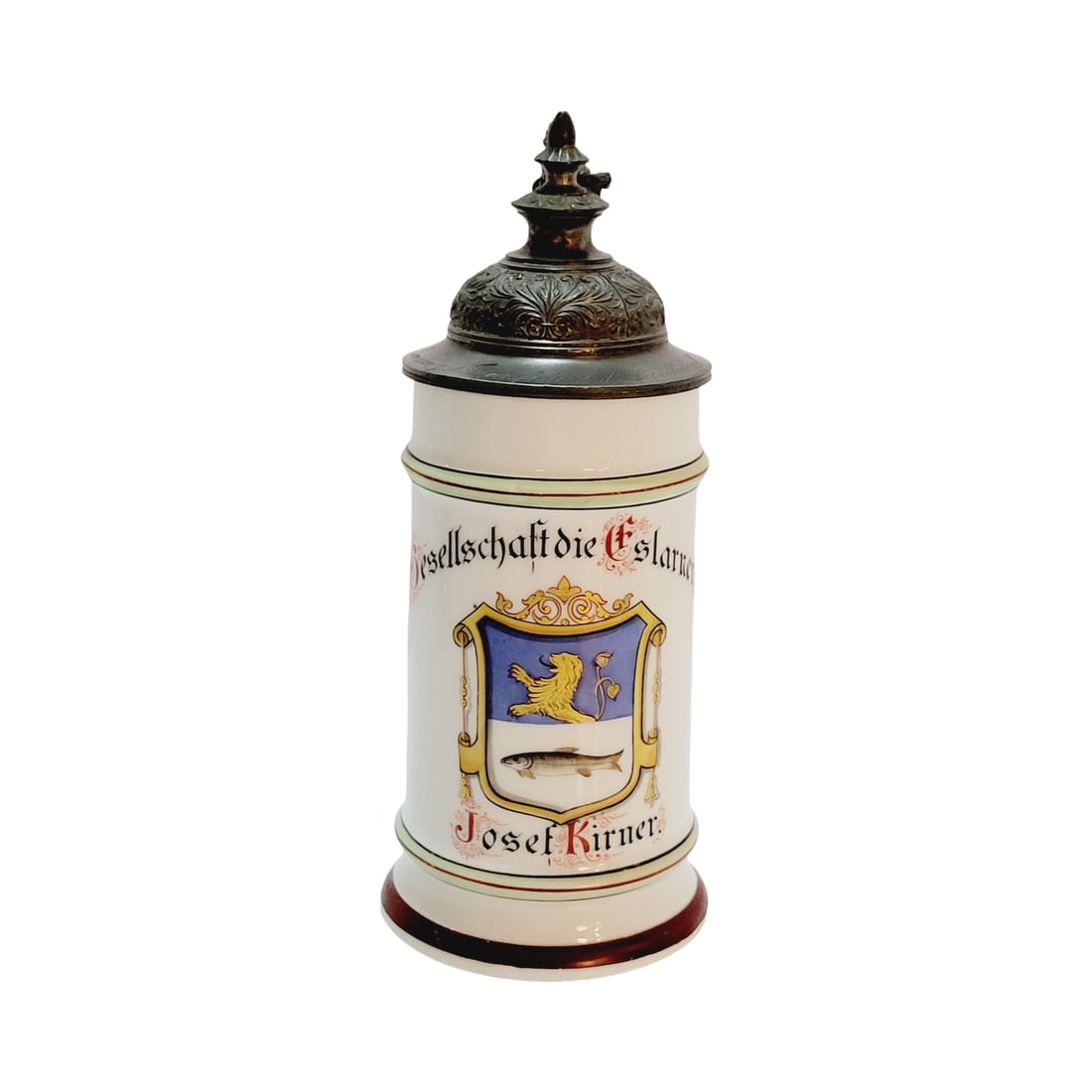 Antique Stein, German Beer Stein, Society of Eslarners (1 of 8)