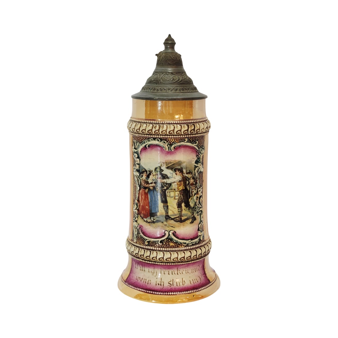 Adolf Diesinger #530, German Beer Stein, German Couples Talking (1 of 10)