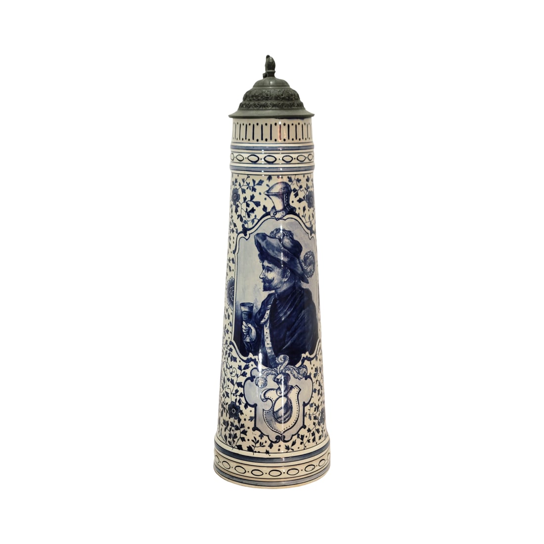 Royal Bonn Delft #4799/122, German Beer Stein, Dutchman Holding Wine Glass (1 of 11)
