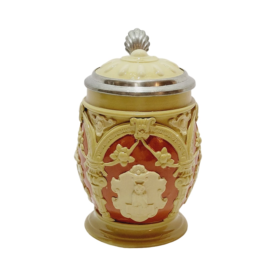 Mettlach Stein #2077, German Beer Stein, Coats-of-Arms and Symbols (1 of 7)