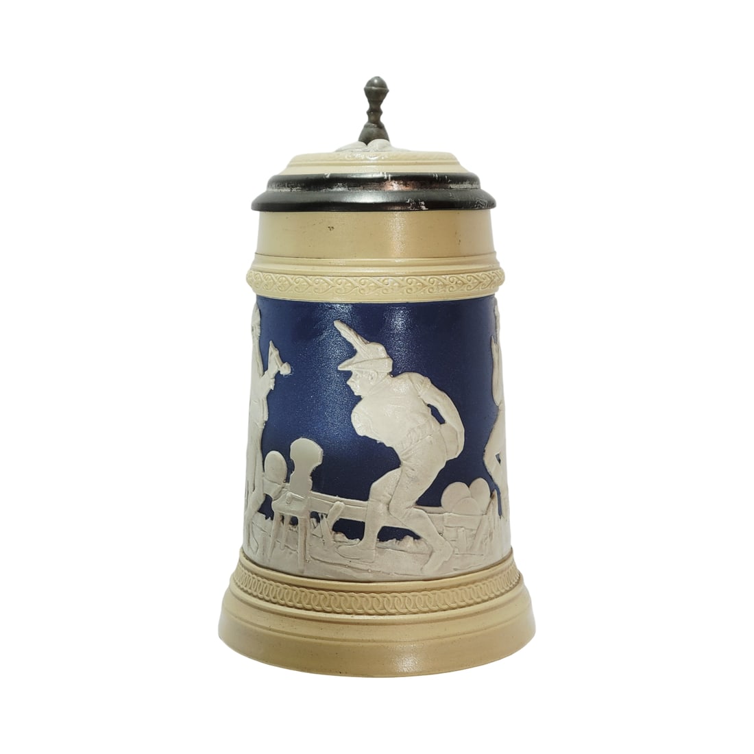 Mettlach Stein #2182, German Beer Stein, Peasants Bowling (1 of 7)