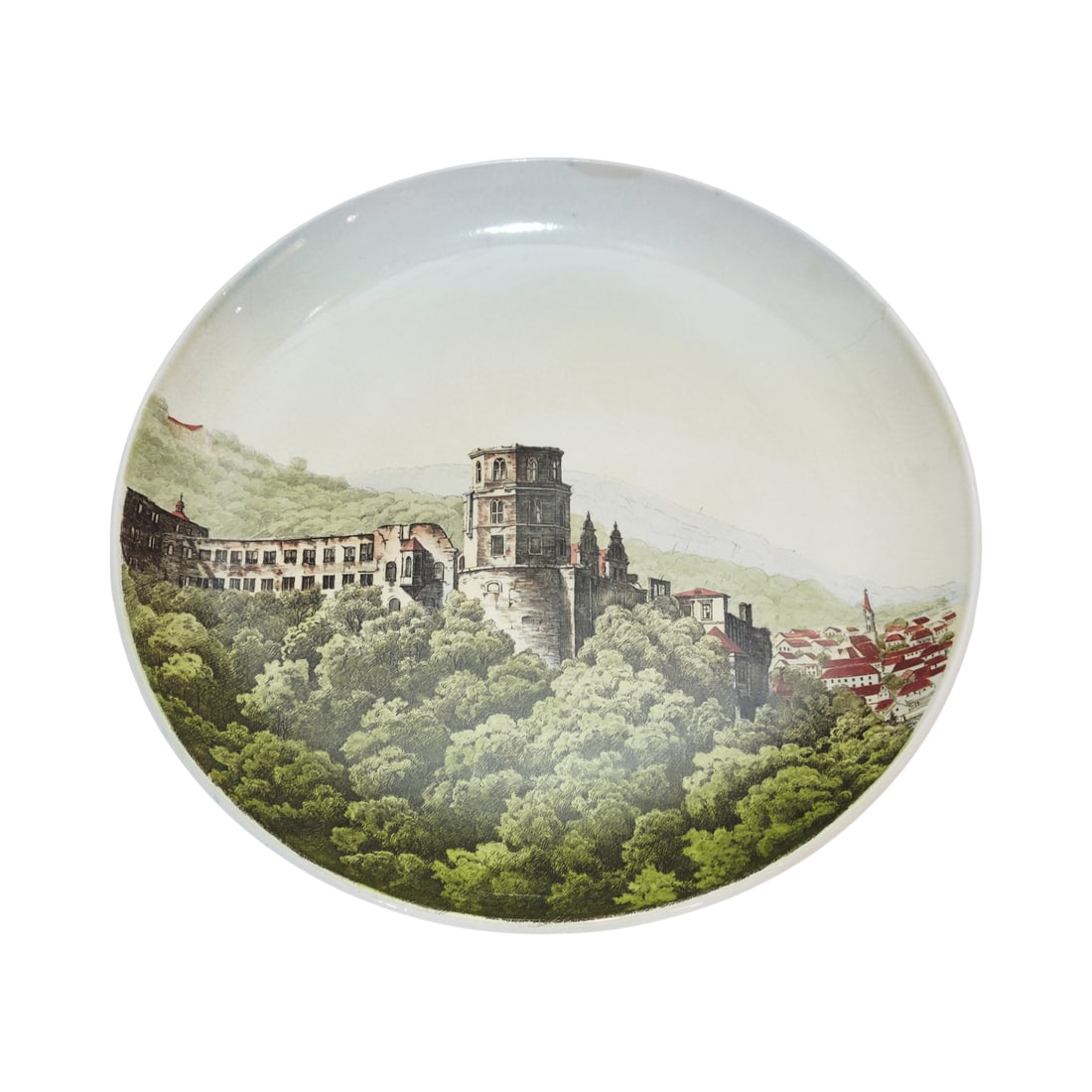 Villeroy & Boch Mettlach #1044/130, German Plaque, Heidelberg Schloss (1 of 9)