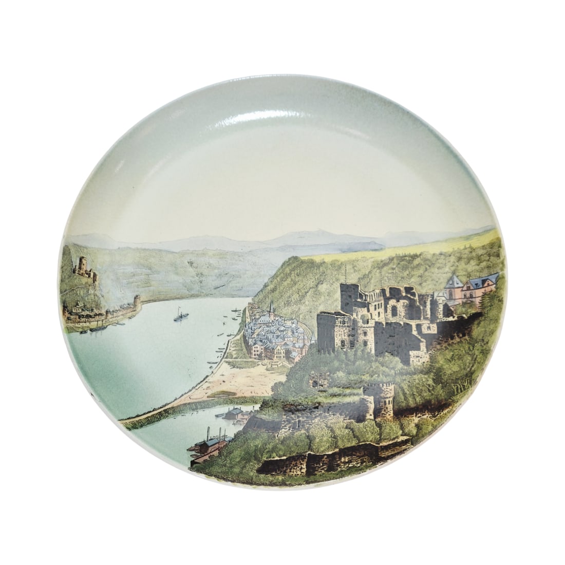 Villeroy & Boch Mettlach #1044/161, German Plaque, St. Goar (1 of 8)
