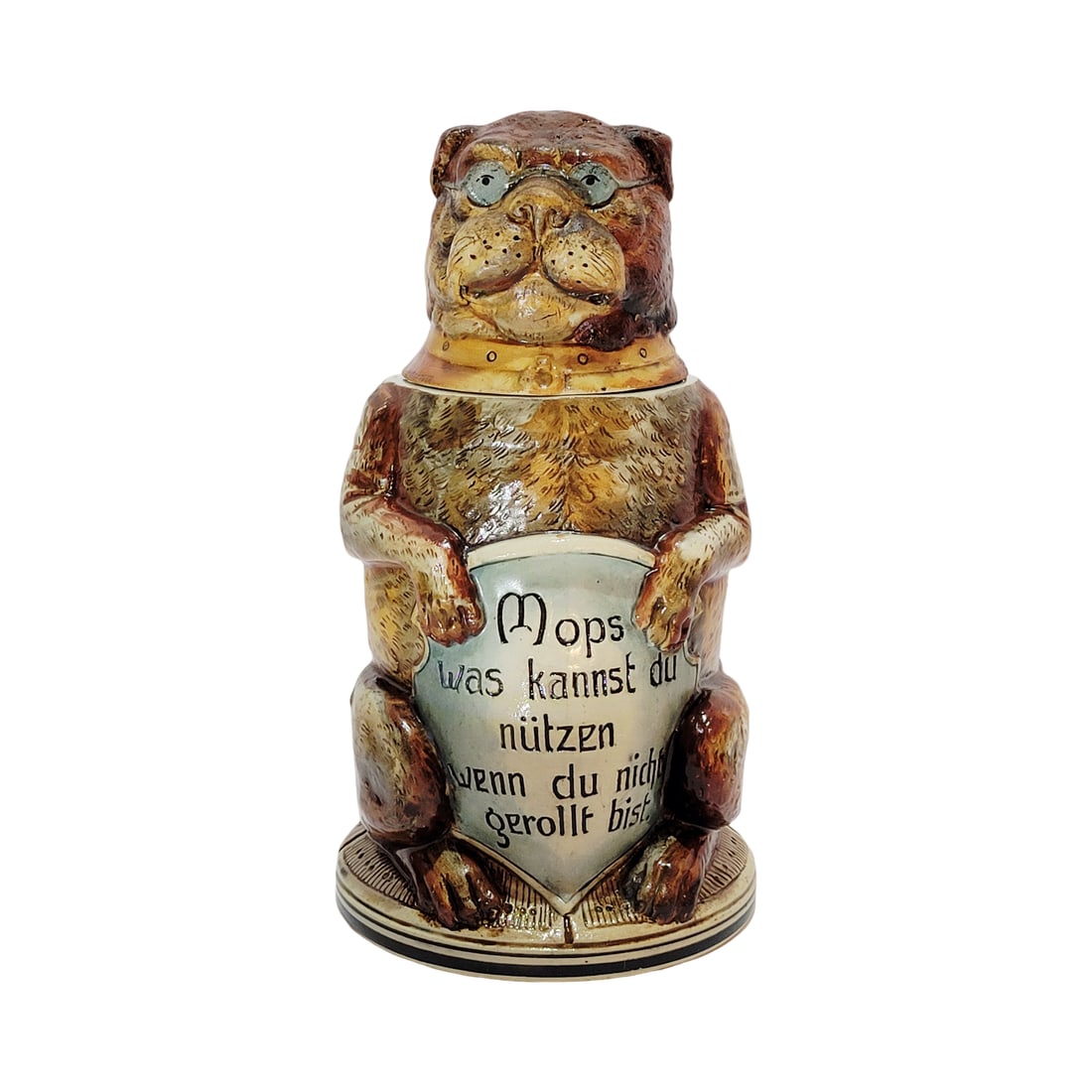 Matthias Girmscheid #101, German Character Beer Stein, Dog with Saying (1 of 10)