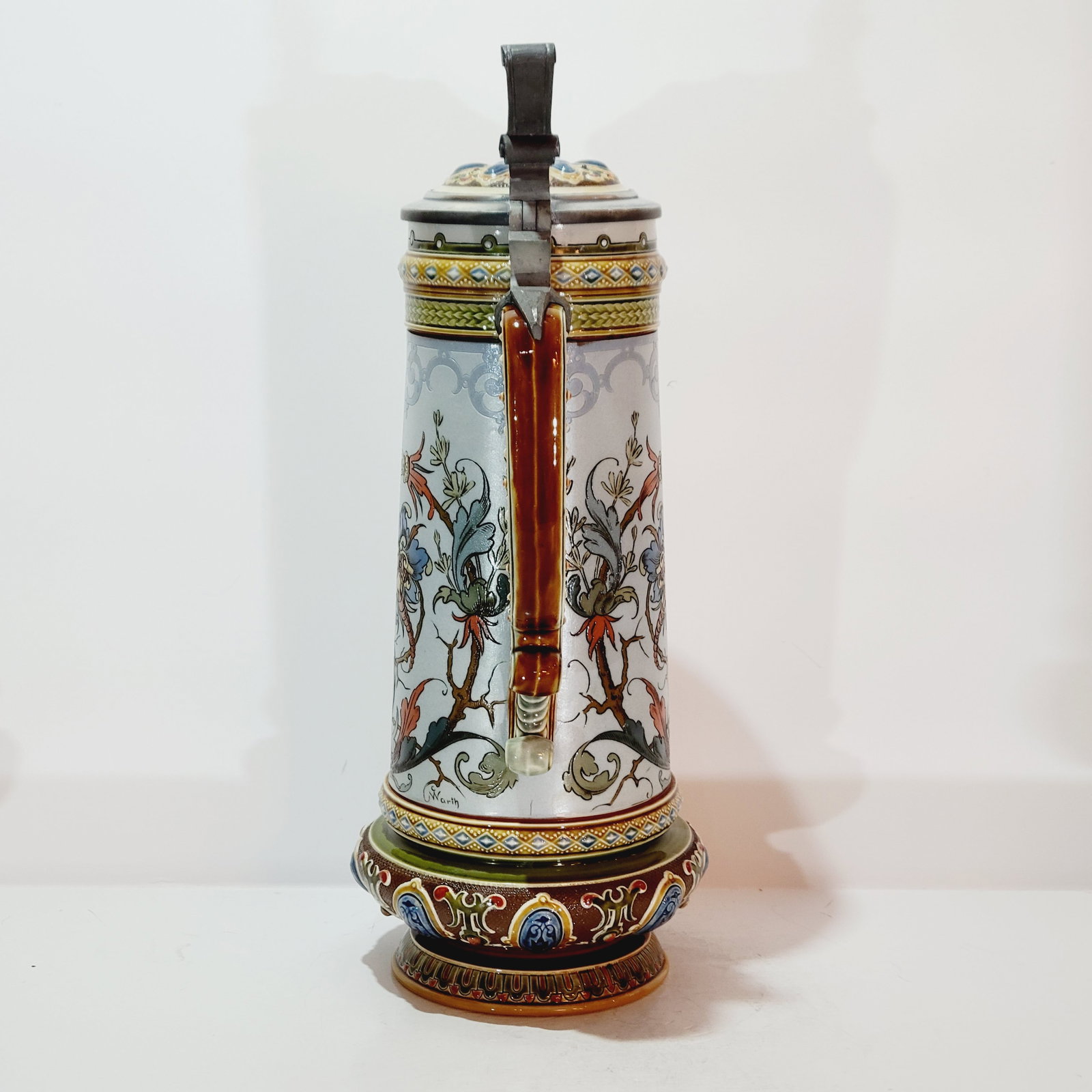 Villeroy & Boch Mettlach Stein #1734, German Beer Stein, Lovers Stein - 4