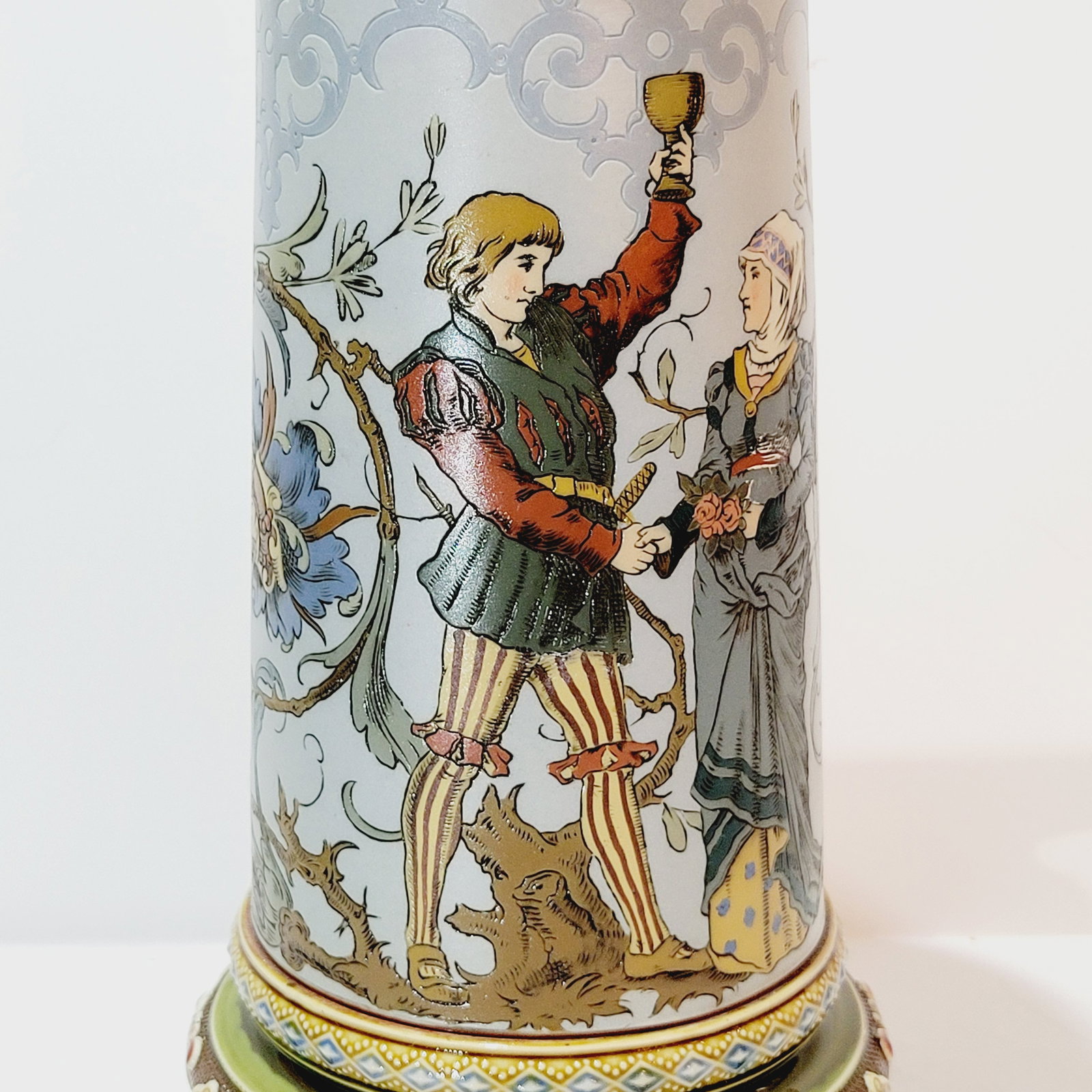 Villeroy & Boch Mettlach Stein #1734, German Beer Stein, Lovers Stein - 7
