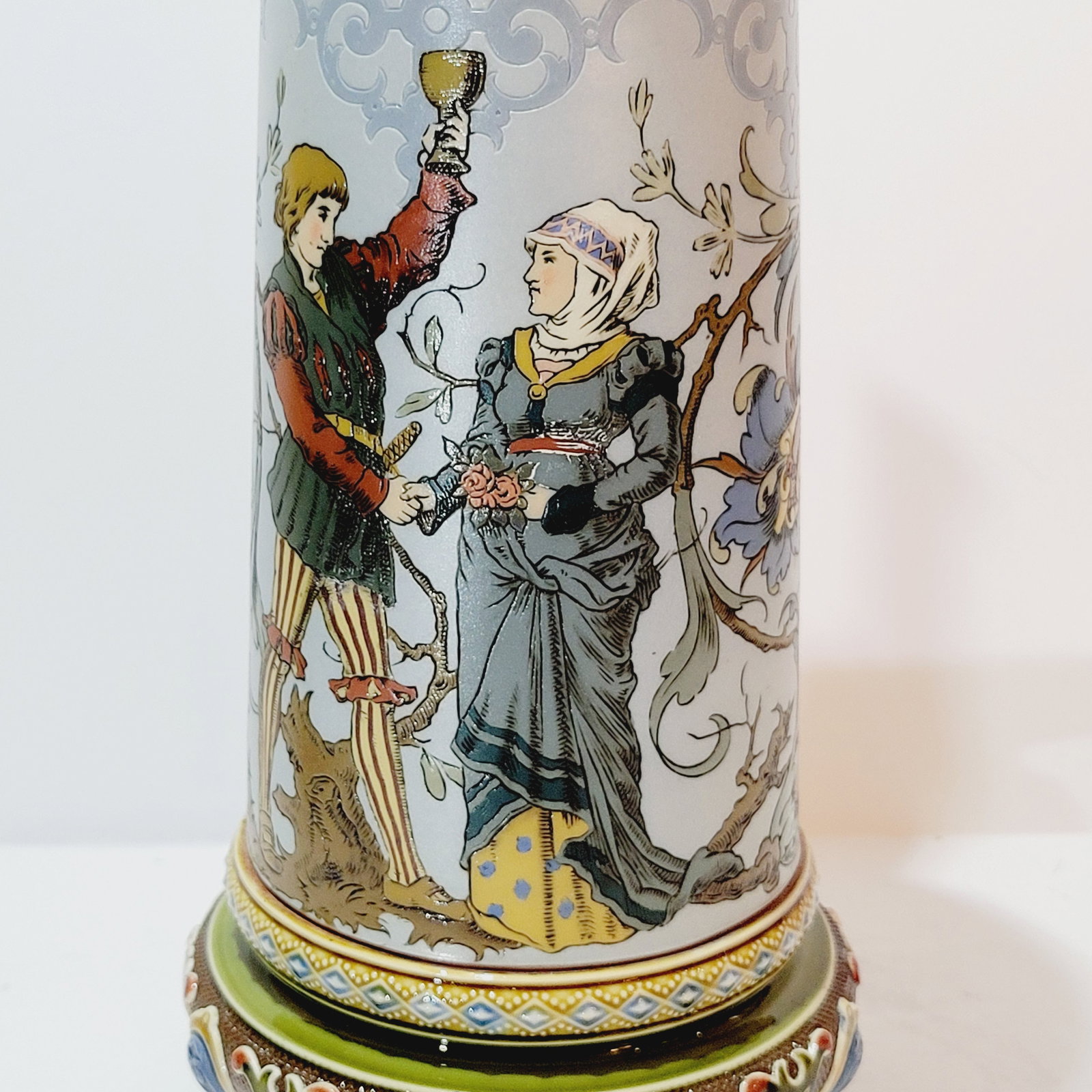 Villeroy & Boch Mettlach Stein #1734, German Beer Stein, Lovers Stein - 9