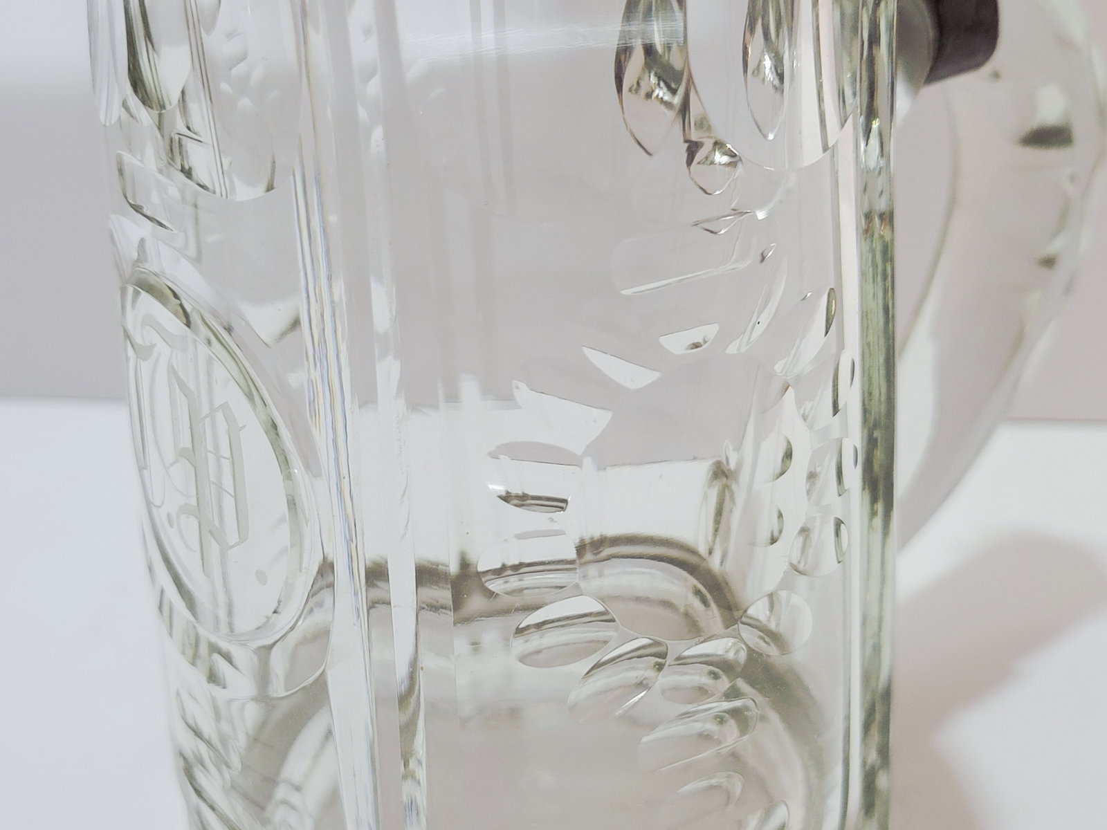 Glass Stein, Bohemian Beer Stein, Initial Stein - 9
