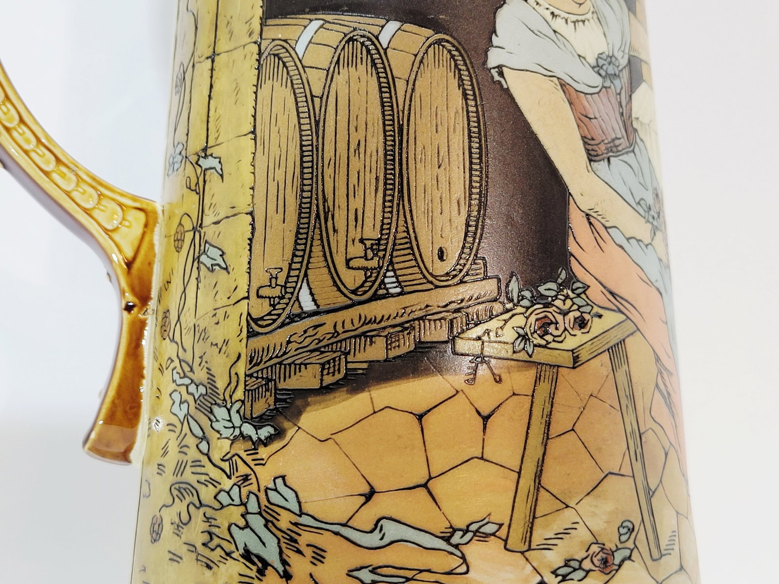 Villeroy & Boch Mettlach Stein #2780, German Beer Stein, Lovers - 5