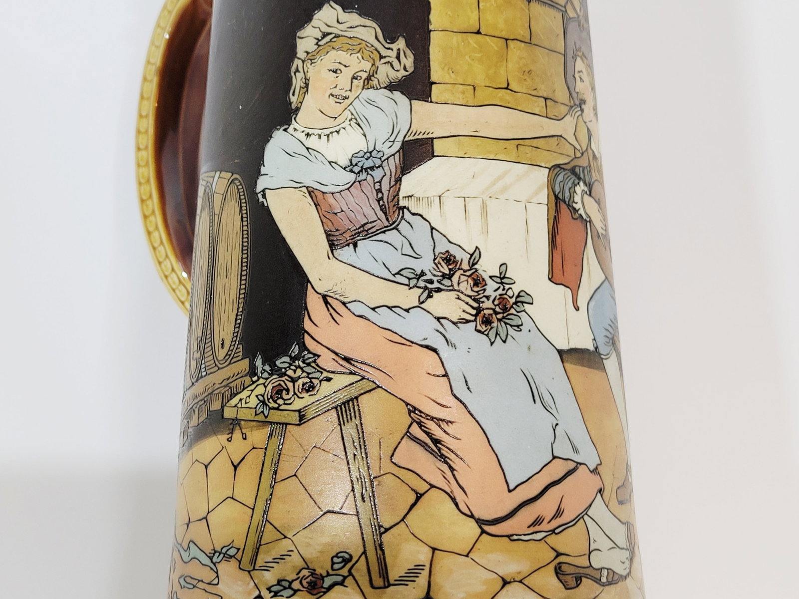 Villeroy & Boch Mettlach Stein #2780, German Beer Stein, Lovers - 6