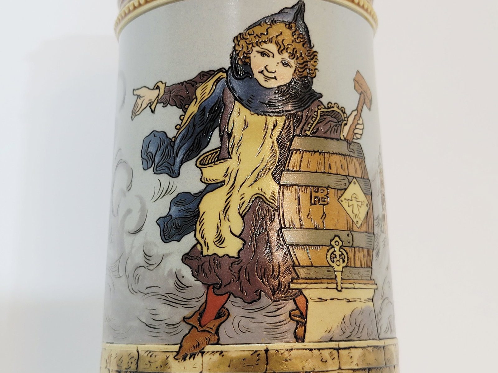 Villeroy & Boch Mettlach Stein #2767, German Beer Stein, Munich Child - 6