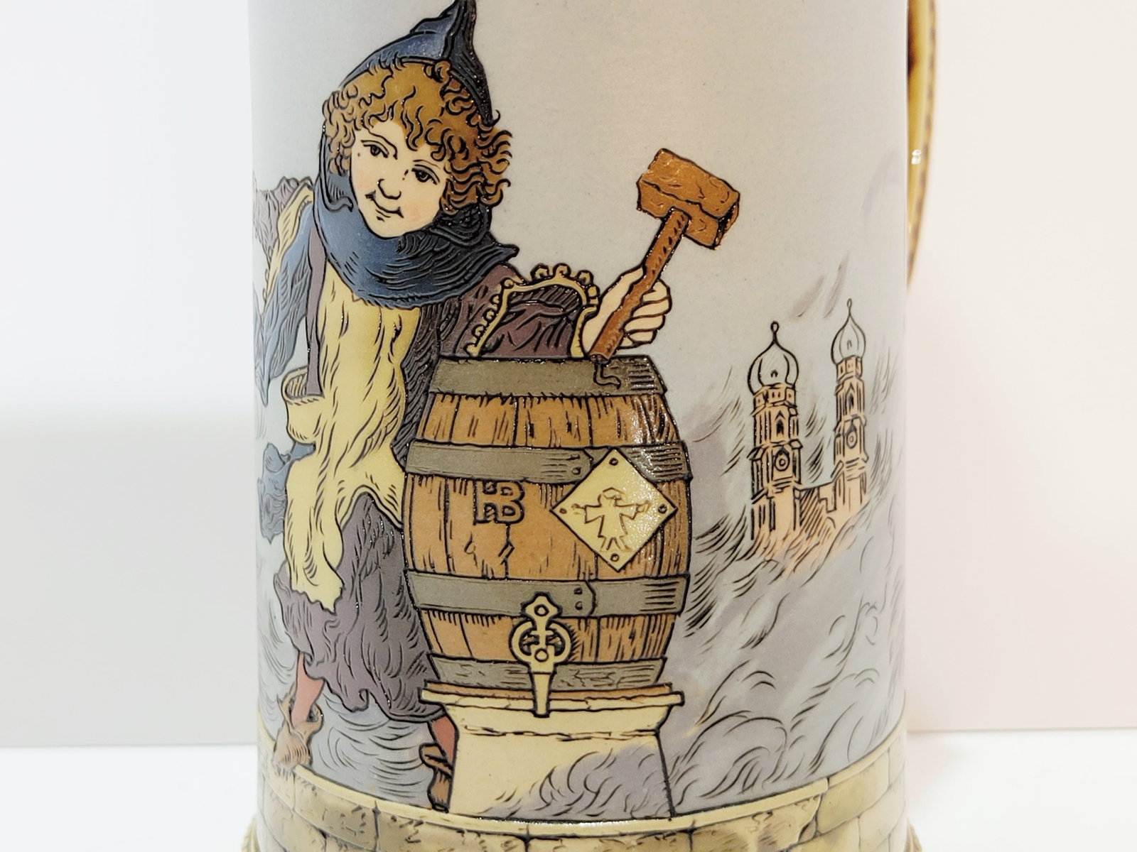 Villeroy & Boch Mettlach Stein #2767, German Beer Stein, Munich Child - 7