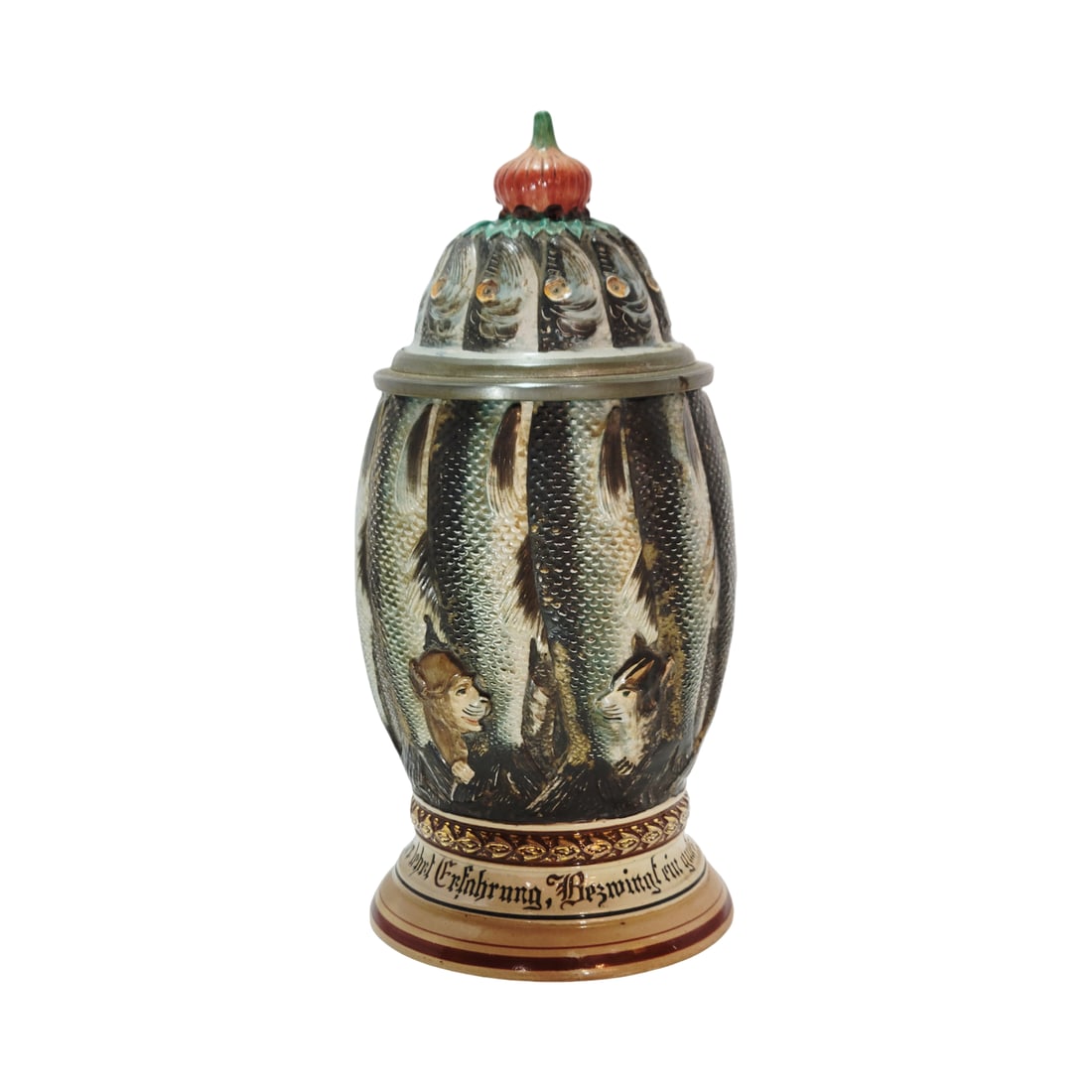 Reinhold Merkelbach #1152, German Beer Stein, Herring (1 of 15)