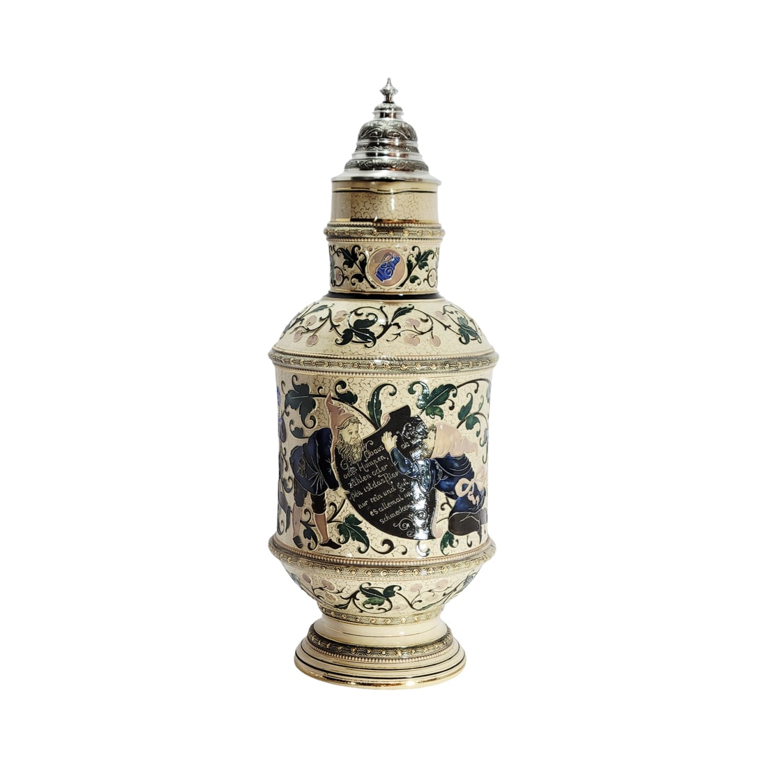 Adolf Diesinger #1172A, German Beer Stein, Gnomes with Saying (1 of 14)