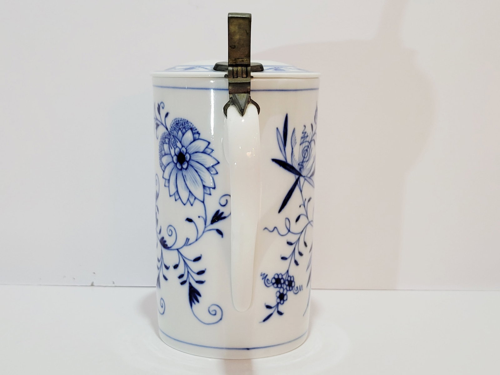 Porcelain Stein, German Beer Stein, Onion Pattern Stein - 4