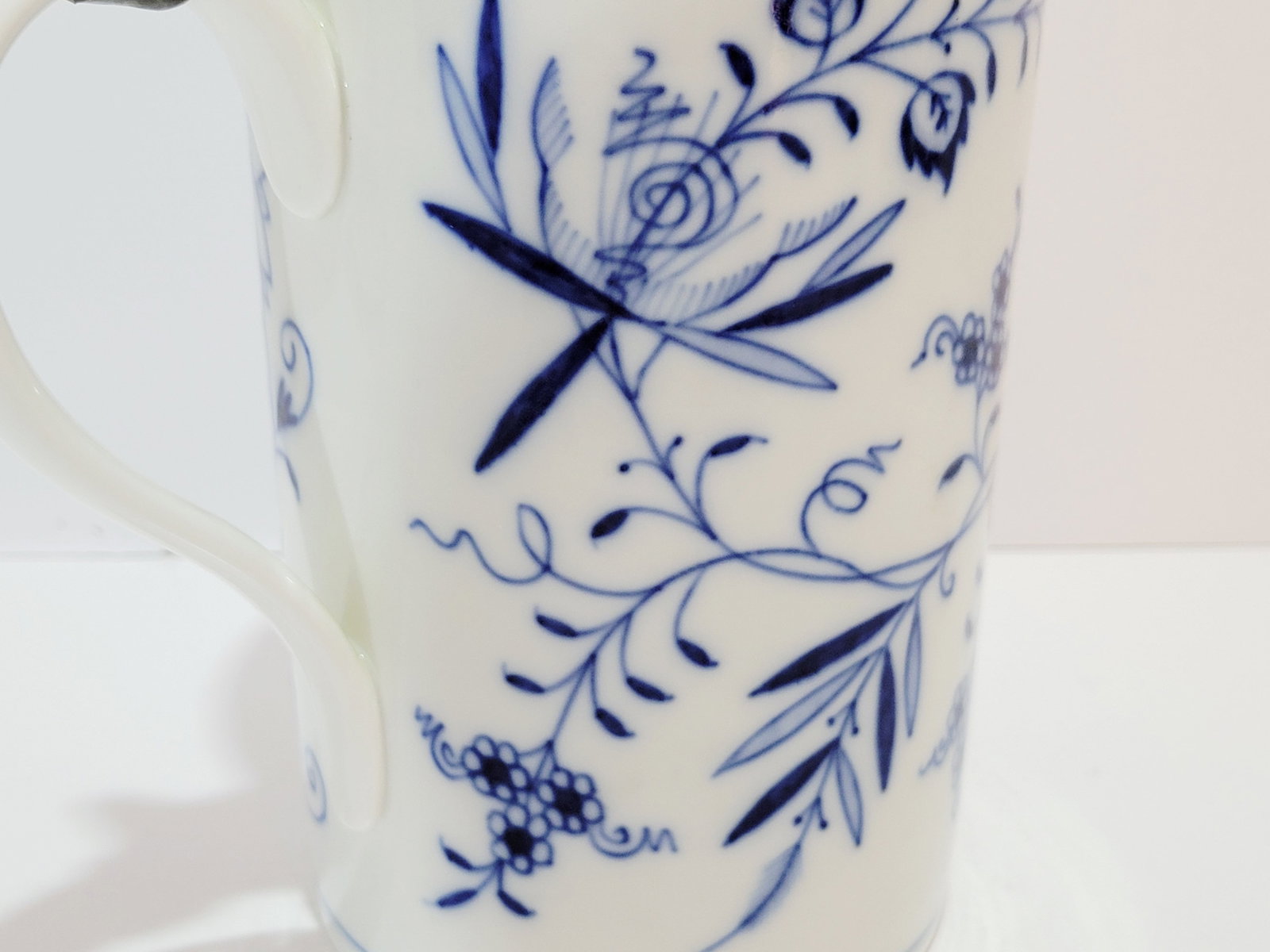 Porcelain Stein, German Beer Stein, Onion Pattern Stein - 5