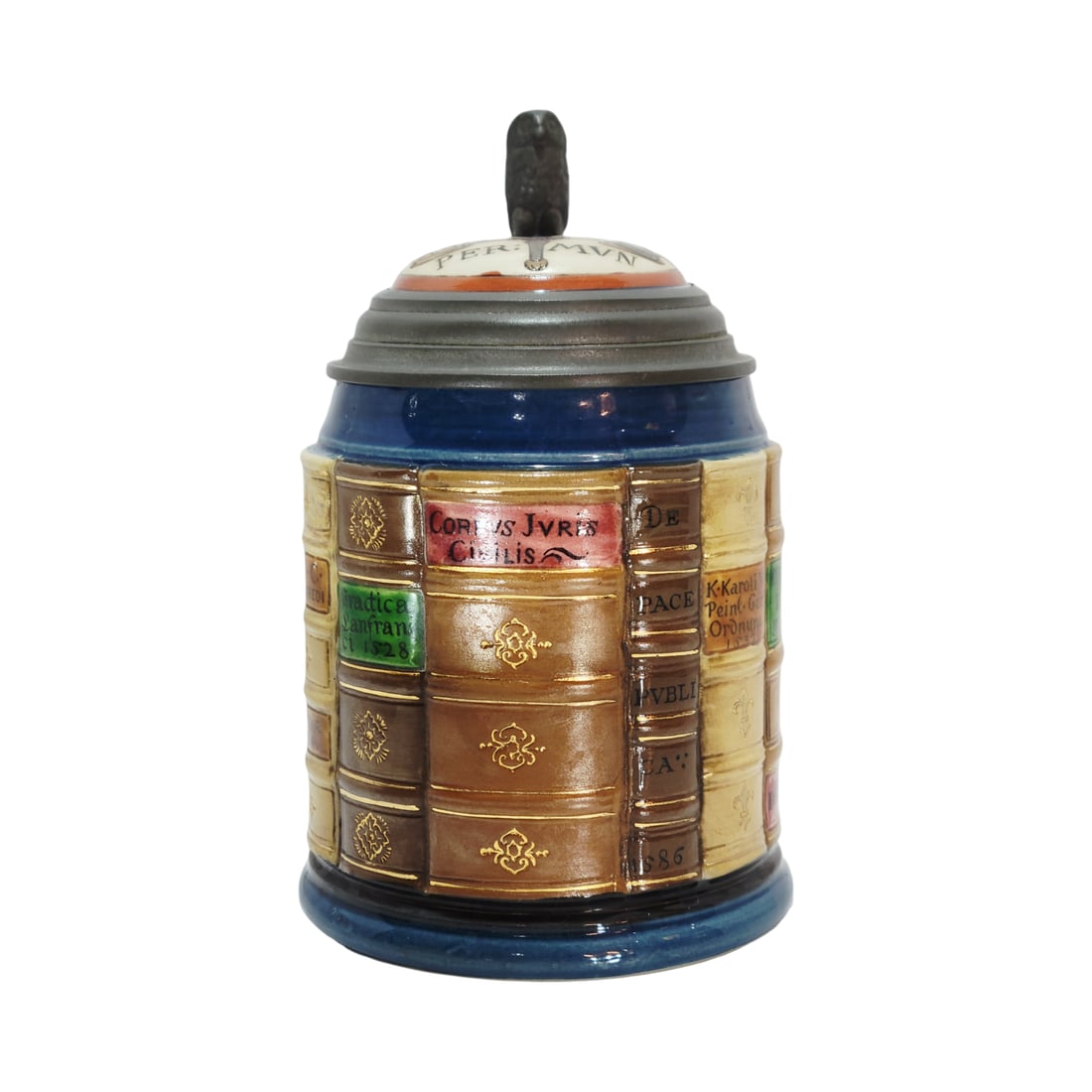 Villeroy & Boch Mettlach Stein #2001A, German Beer Stein, Lawyer Book Stein (1 of 12)