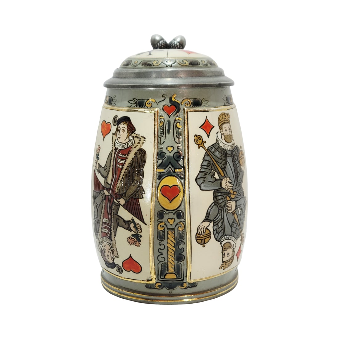 Villeroy & Boch Meetlach Stein #2093, German Beer Stein, Playing Cards Stein (1 of 12)