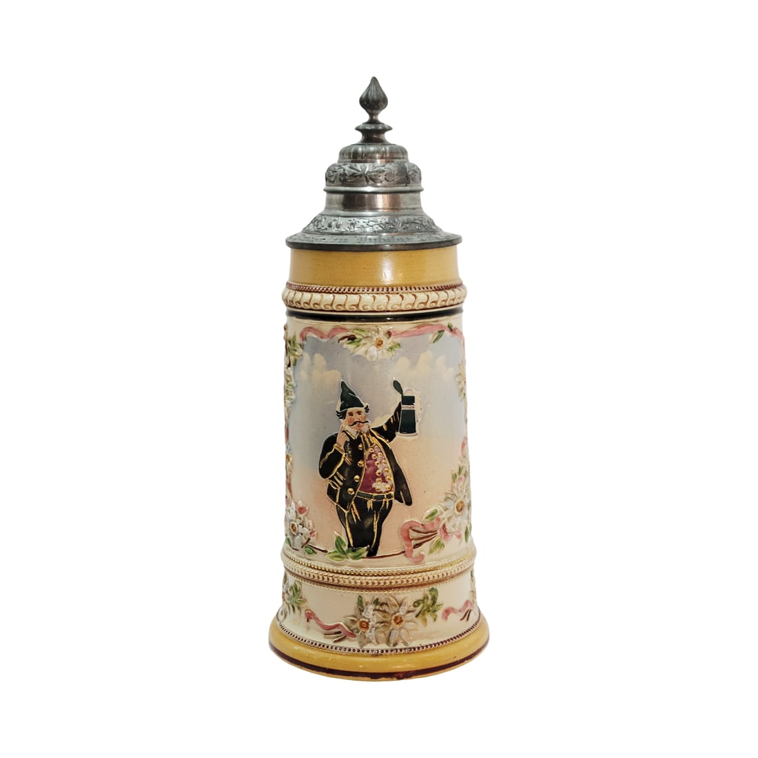 Adolf Diesinger Stein, German Beer Stein, Man Raising a Stein (1 of 14)
