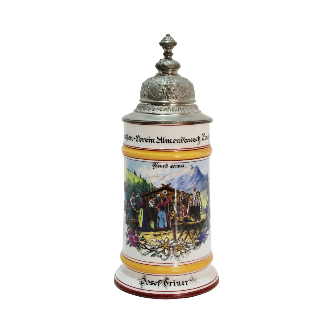 Porcelain Stein, German Beer Stein, Family Songfest (1 of 18)
