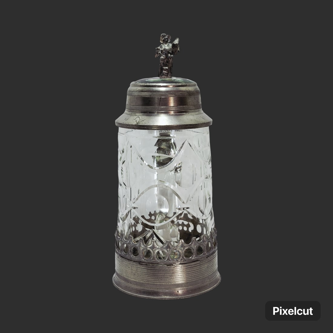 Glass Stein, German Beer Stein, Mosaic Cut Beer Stein (1 of 12)