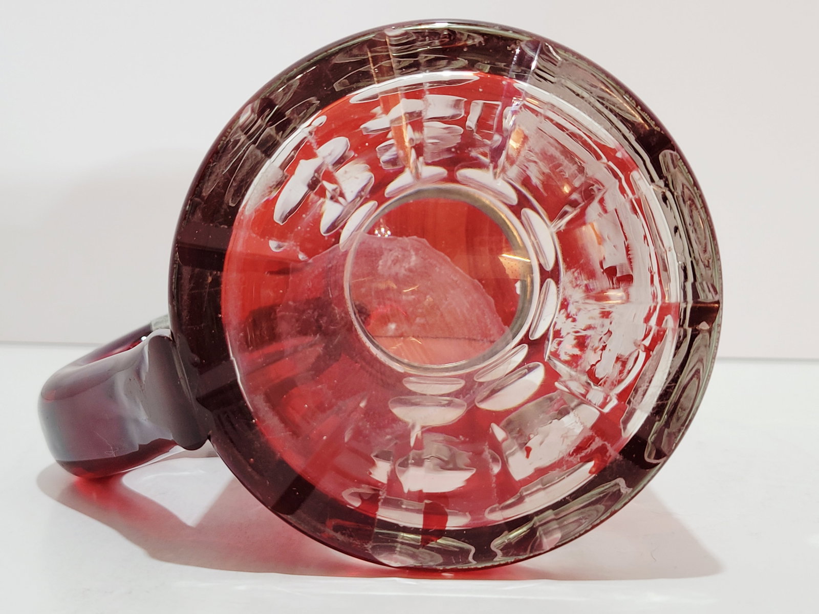 Glass Stein, Bohemian Beer Stein, Ruby Stag Stein - 13