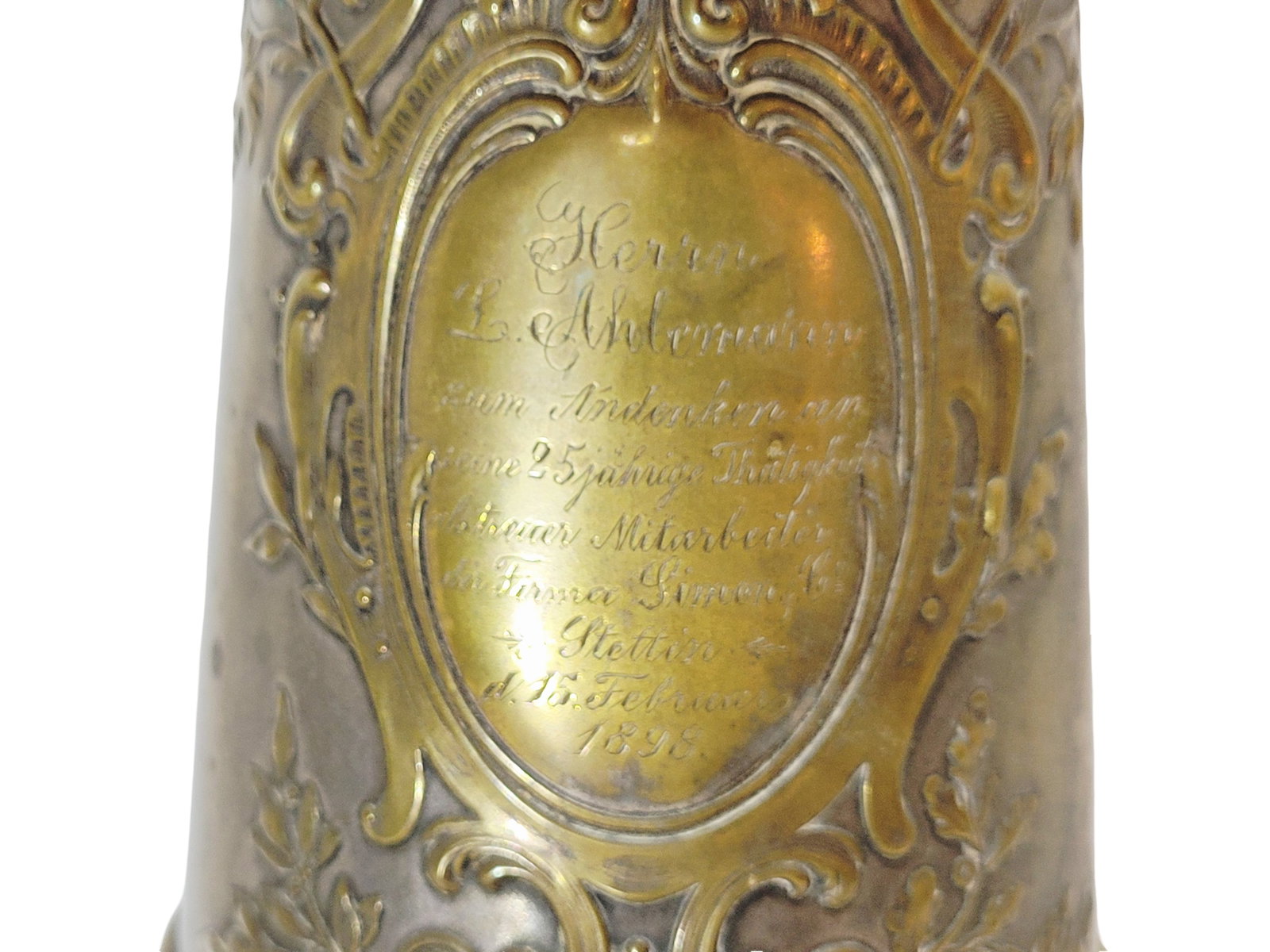 Brass Stein, German Beer Stein, Presentation Stein - 7