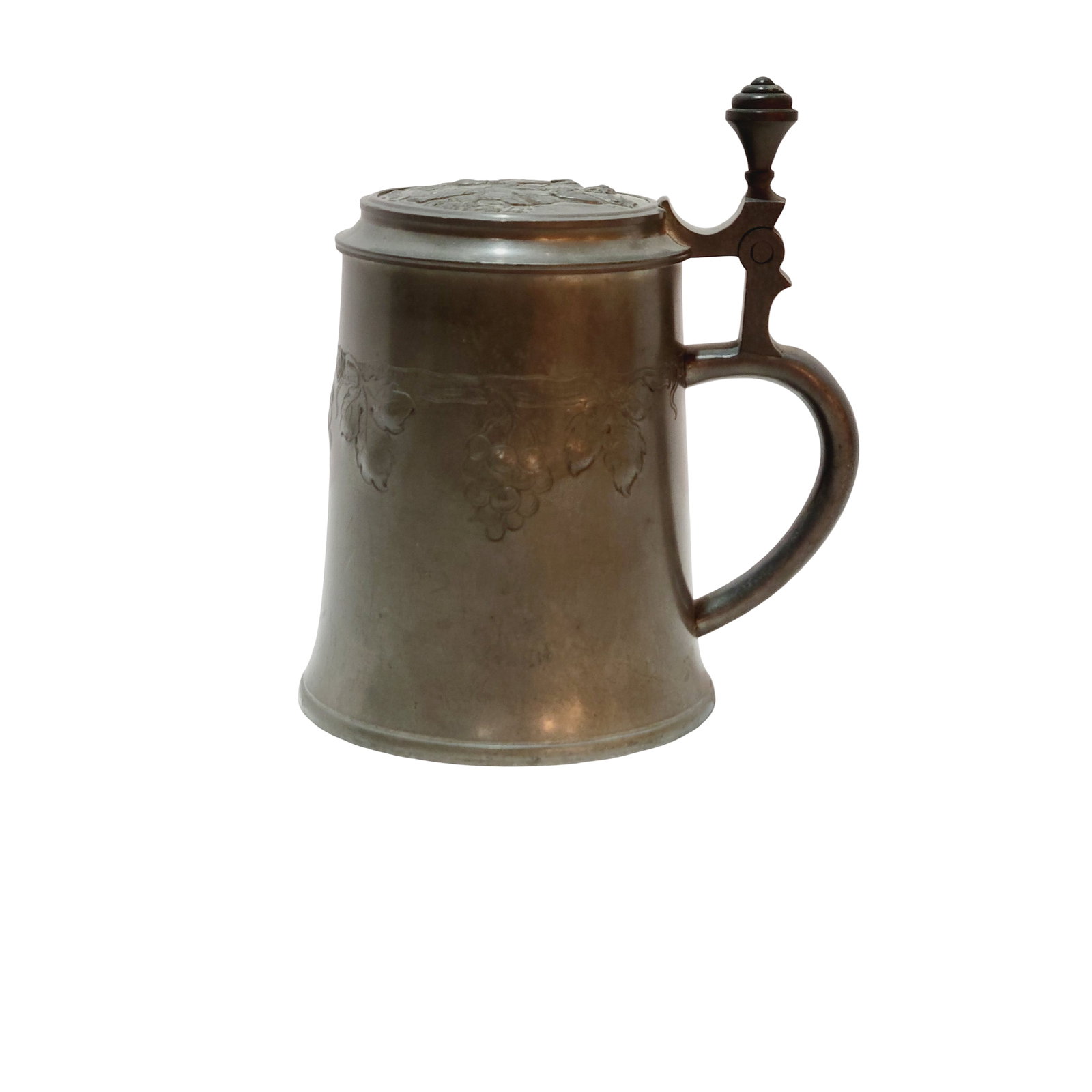 Pewter Stein, German Beer Stein, Grapevine Stein - 3