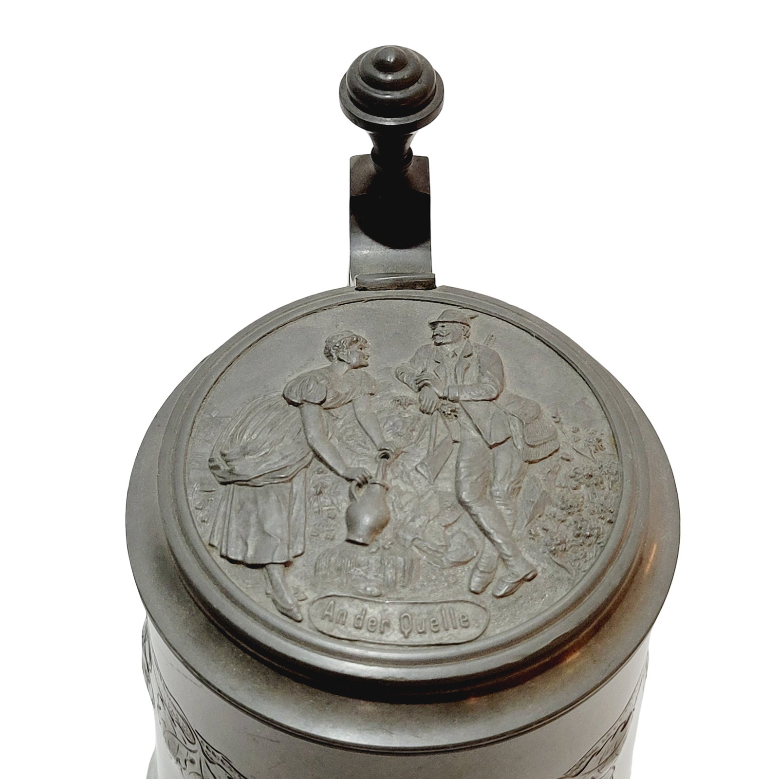 Pewter Stein, German Beer Stein, Grapevine Stein - 6