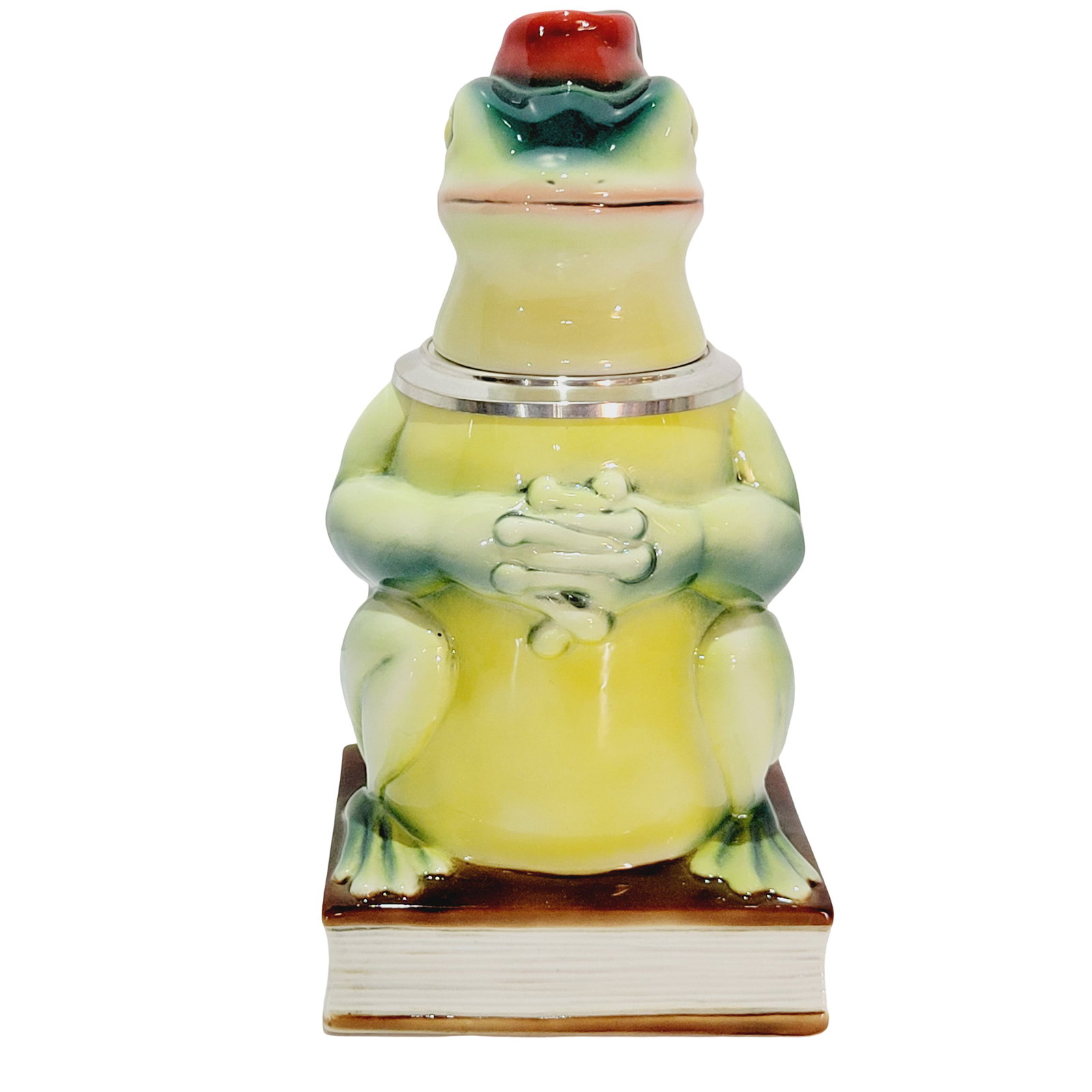 Stahl-PKT #8982, German Character Beer Stein, Frog on Book (1 of 7)
