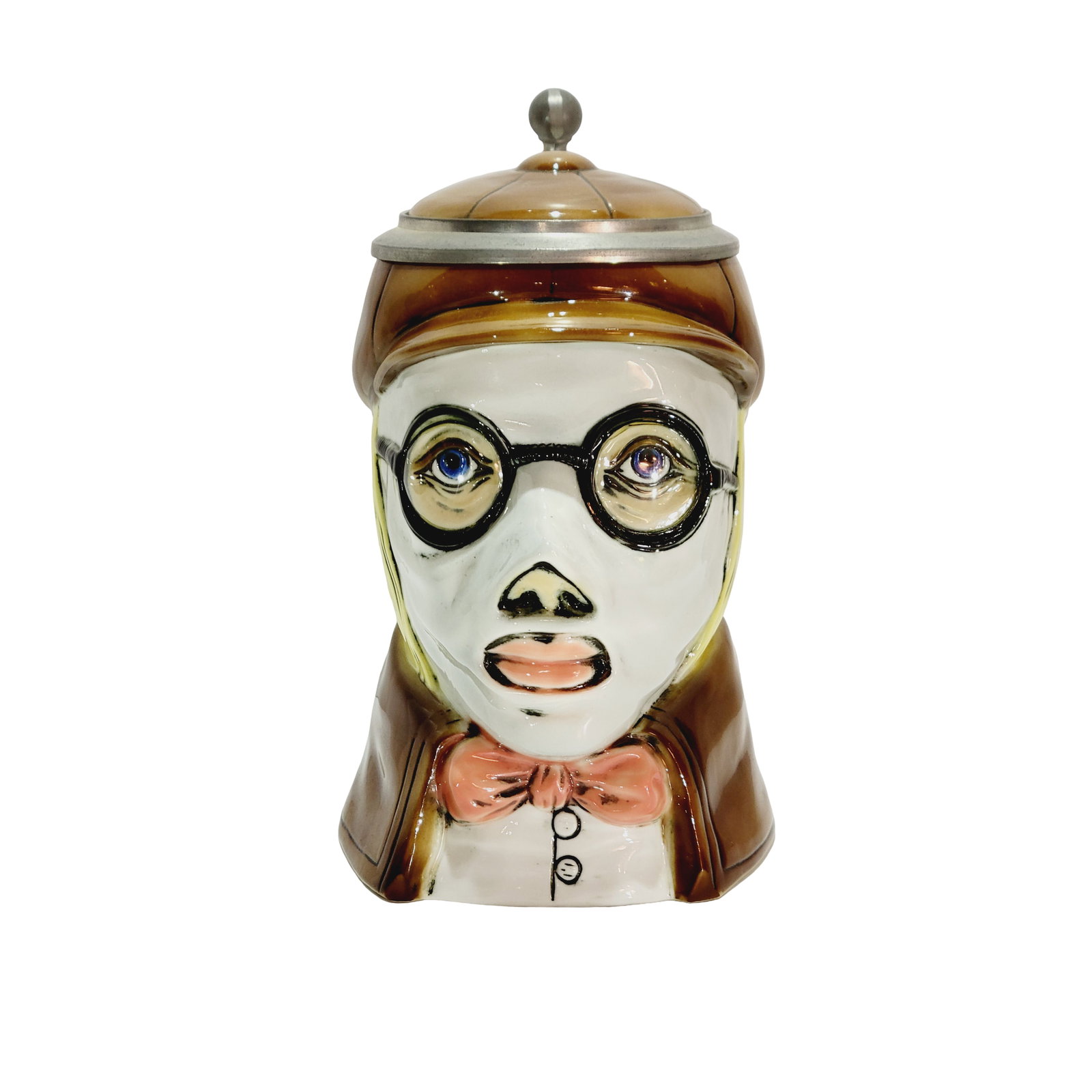 Stahl-PKT #1437, German Character Beer Stein, Racing Driver (1 of 8)