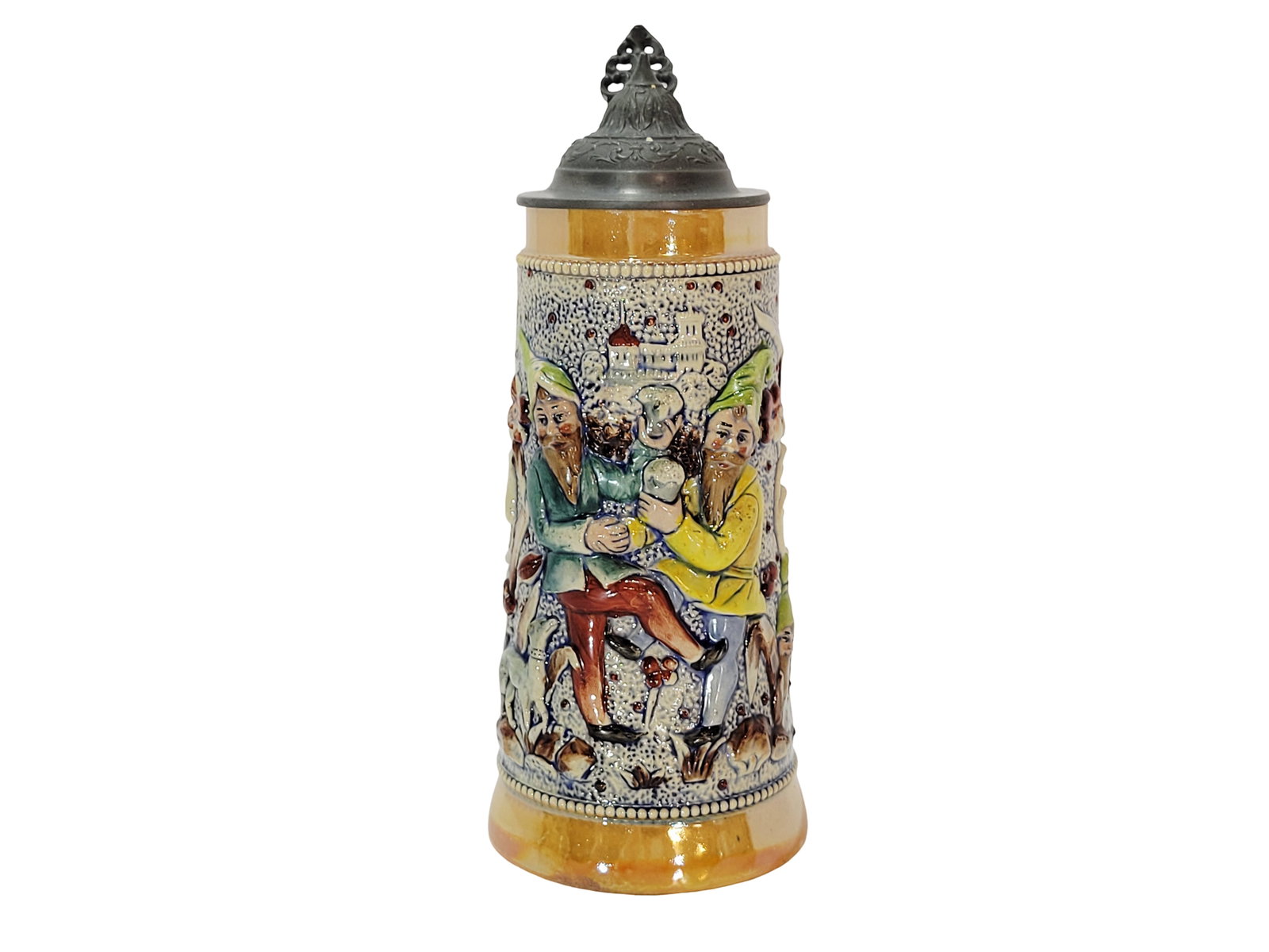 Adolf Diesinger #777, German Beer Stein, Dancing Gnomes (1 of 14)
