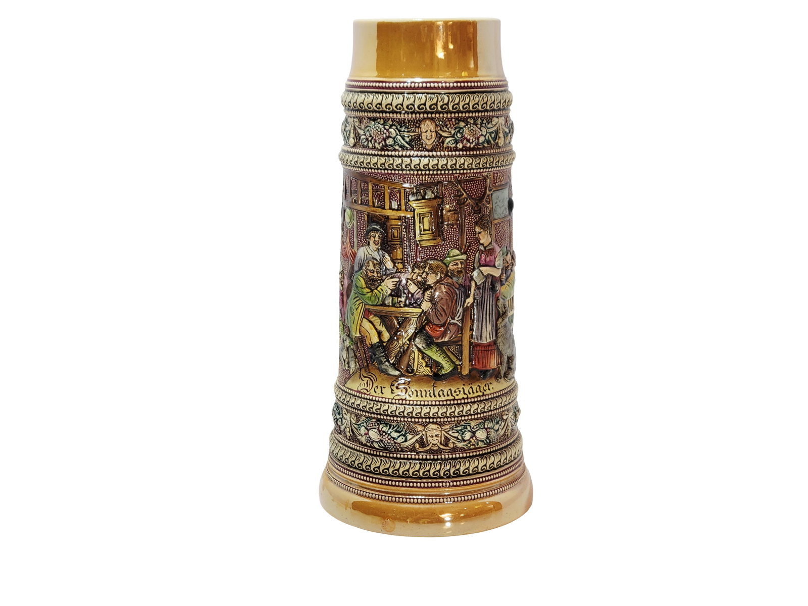 Adolf Diesinger #55, German Souvenir Beer Stein, The Sunday Hunter (1 of 12)