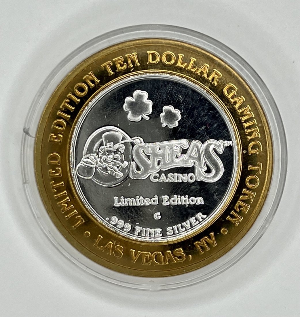 O'Sheas Casino $10 Token Decision 2000 .999 .6oz (1 of 2)