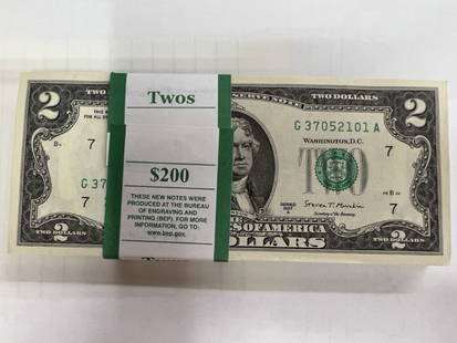50 NEW $2 Bills Unc Consecutive Serial# Two Dollar Bills: Product: 50 NEW $2 Bills Unc Consecutive Serial# Two Dollar Bills by US Mint Category: Numismatics, Collectors, Coins If you're an avid collector in the world of numismatics or simply looking to diver