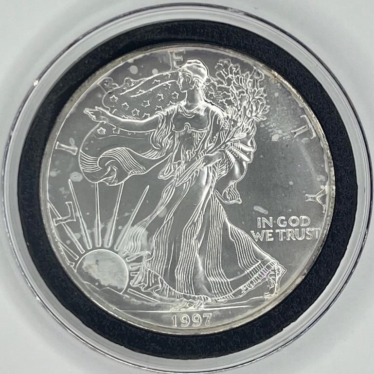 1997 American Silver Eagle Toned (1 of 2)