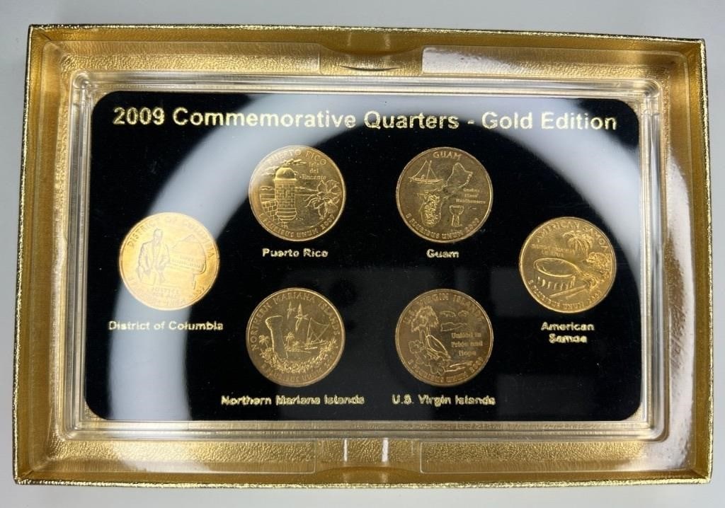 2009 State Quarters Layered in Gold Edition (1 of 3)