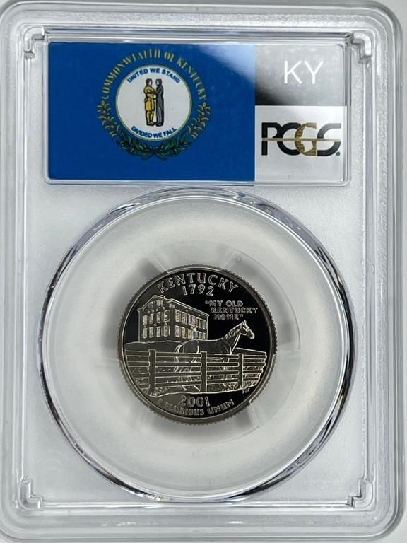 2001-S 25C Kentucky PCGS PR69DCAM State Quarter (1 of 2)