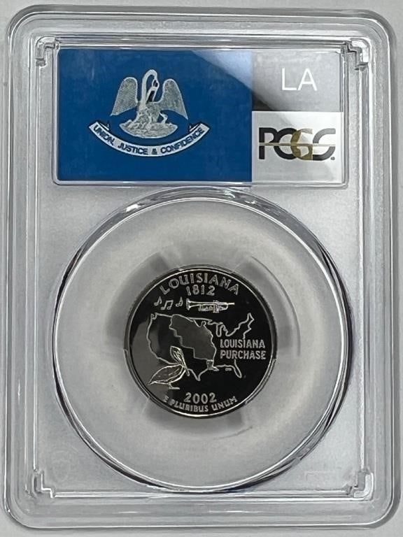 2002-S 25C Louisiana PCGS PR69DCAM State Quarter (1 of 2)