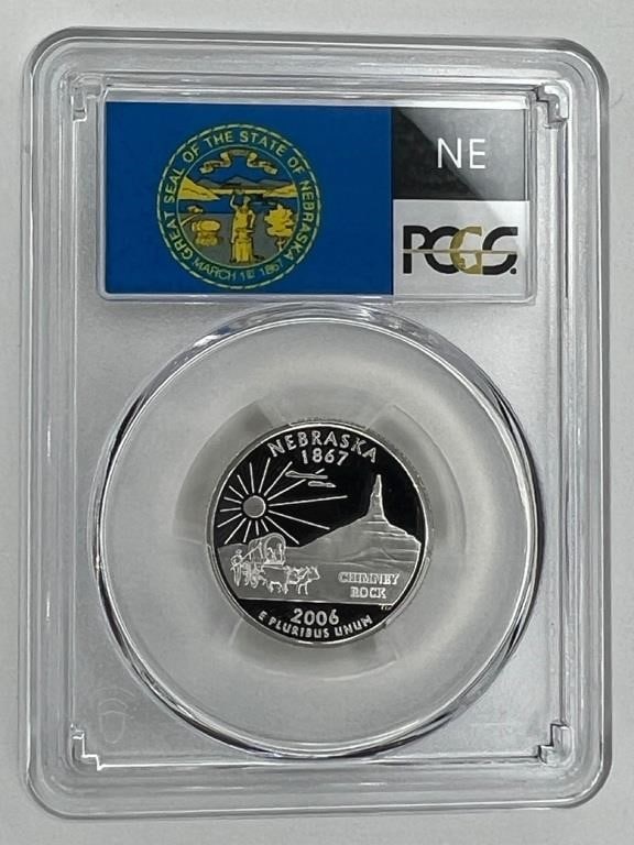 2006-S 25C Nebraska Silver PCGS PR69DCAM (1 of 2)