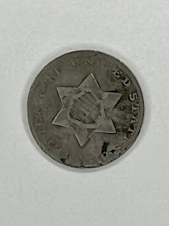 1860 3C Silver 3C Piece (1 of 2)