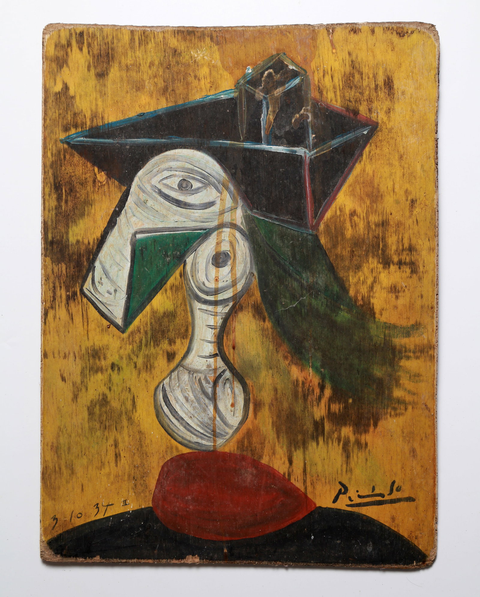Pablo Picasso Oil on Board: Pablo Picasso Painting on Board. Size: 30x 41cm Pablo Picasso is probably the most important figure of the 20th century, in terms of art, and art movements that occurred over this period. Before the a