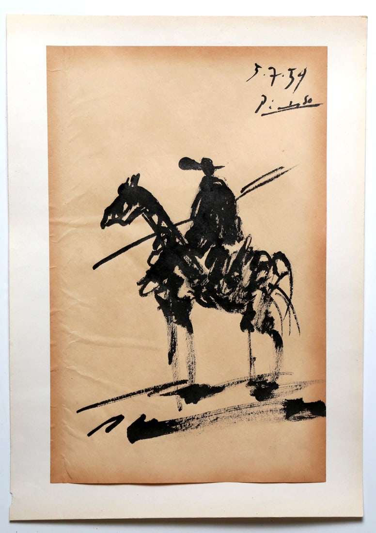 Pablo Picasso TOROS Y TOREROS Drawing on Paper (1 of 7)