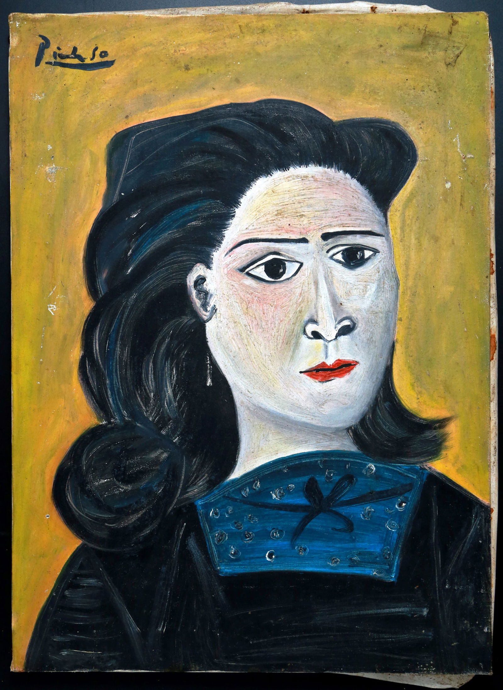 Pablo Picasso "DORA MAAR" Oil on Canvas + Original Receipt + Valuation Letter from NOAR (1 of 13)