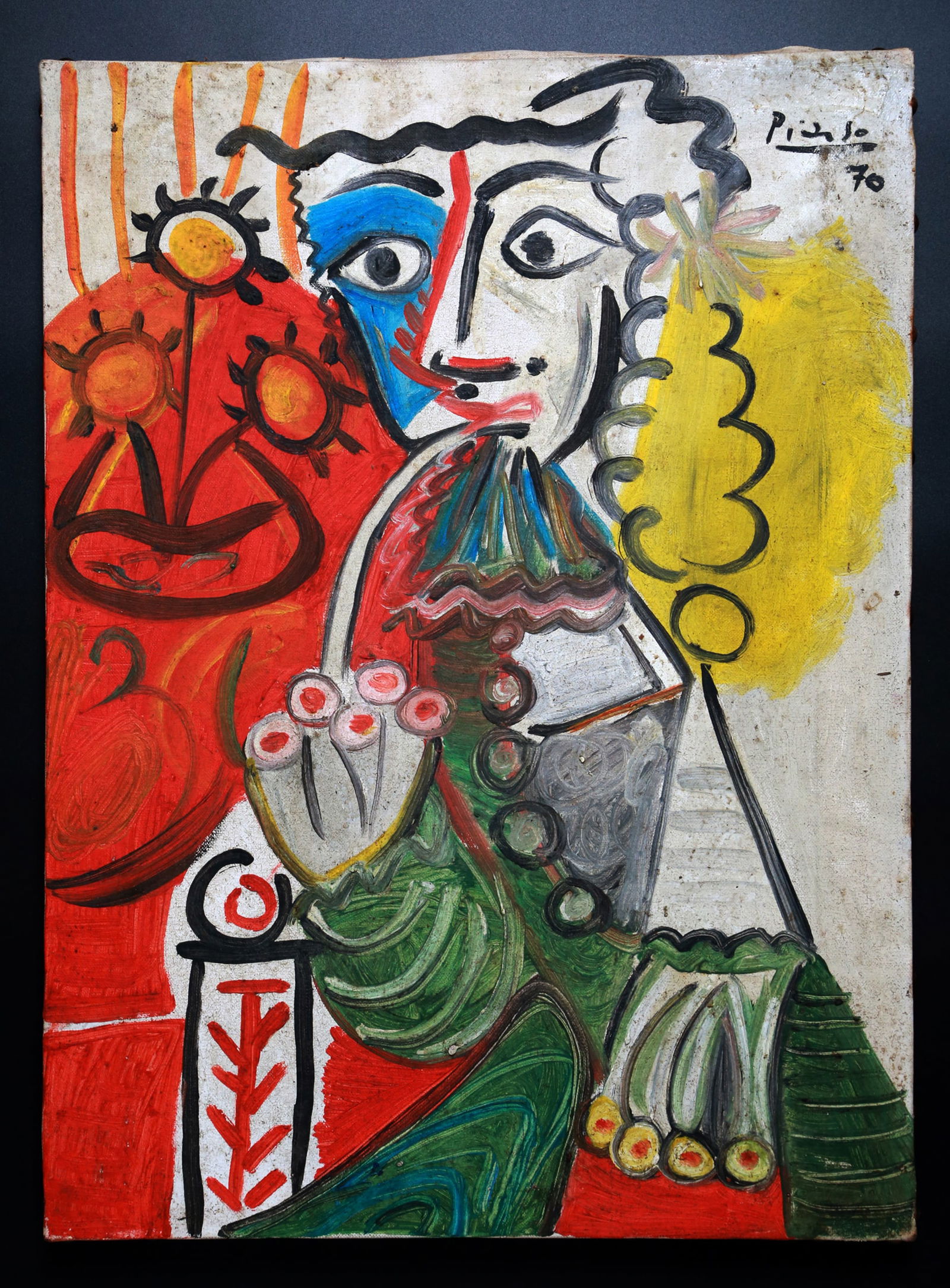 Pablo Picasso "MOUSQUETAIRE A LA PIPE" Oil on Canvas + Documents + COA (1 of 19)