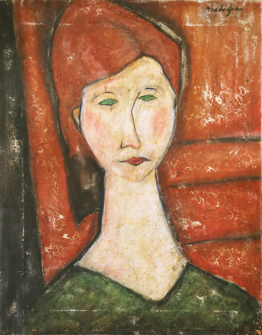 Amedeo Modigliani Oil on Canvas + COA (1 of 18)