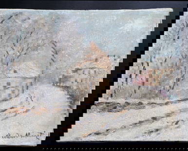Claude Monet Oil on Canvas Attributed: Claude Monet Oil on Canvas Attributed claude monet TITLE: Unknown Material: Oil on Canvas Signature: claude monet Condition report : Please see all the photos. Painting in fairly good condition with s